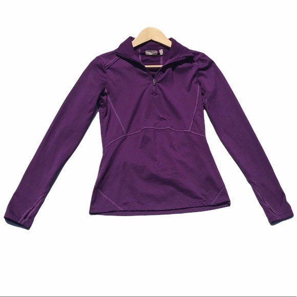#13 Athleta Purple Quarter Zip Performance Jacket